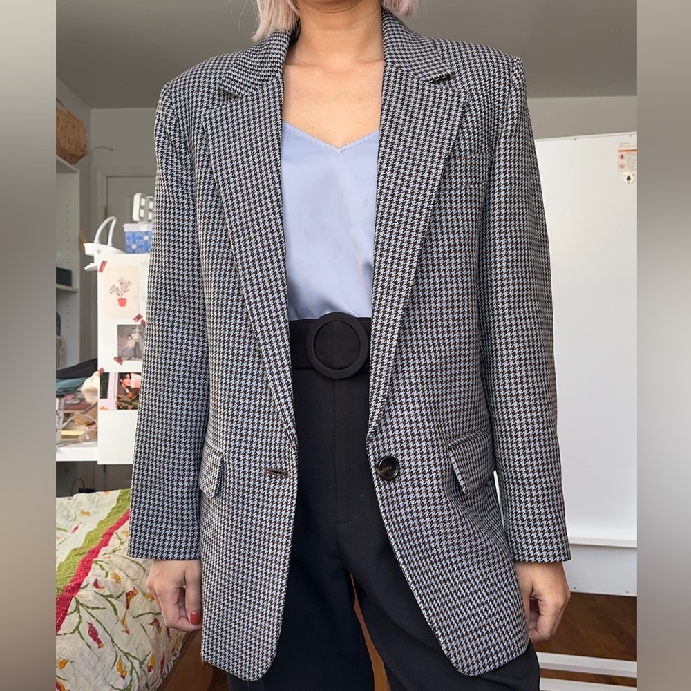 SALE 30% OFF MARKED DOWN PRICE-Mango check blazer